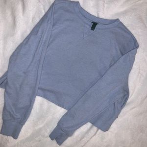 Waffle knit crop top